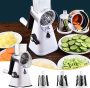 3 in 1 Hand Roller Type Cutting Machine – Multifunctional Vegetable Cutter Stainless Steel Peeler and Flour Milling Tool, Suitable for Cucumbers, Carrots, Potatoes, Onions, Garlic, High Efficiency