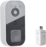Smart Wireless Remote Video Doorbell, Intelligent Visual Doorbell Home Intercom HD Night Vision WiFi Rechargeable Security Door Doorbell, Support Two-Way Calls