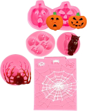Halloween Silicone Mold 5 Pack Pumpkin Silicone Cake