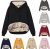 Swrowesi Women’s Fleece Drawstring Long Sleeve Hoodie Jacket Blouse Winter Thick Warm Solid Sweatshirt Jackets Tops