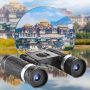 200 X 22 Zoom Binoculars, Clear Wide Angle Binoculars, Waterproof High Definition Low-Light Night Vision Travel Folding Telescope, for Watching Travel Viewing Outdoor