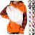Swrowesi Womens Print Casual Hoodie Long Sleeve Drawstring Sweatshirts Loose Comfortable Pullover Tops with Pocket