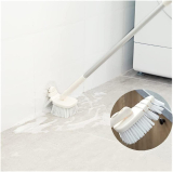 Tub Tile Scrubber Brush with Long Handle, Detachable Shower Cleaning Brush Bathroom Scrubber Stiff Bristle for Bathroom Kitchen Floor Wall Patio Baseboard Cleaning