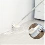 Tub Tile Scrubber Brush with Long Handle, Detachable Shower Cleaning Brush Bathroom Scrubber Stiff Bristle for Bathroom Kitchen Floor Wall Patio Baseboard Cleaning