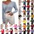 Swrowesi Women’s Autumn Winter Knitted Sweater Solid Color Slim Fitted Lightweight Long Sleeve Basic Bottoming Tops