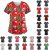 Scrubs_Tops for Women,Holiday Printed Nurse Uniforms Christmas Halloween Thanksgiving Nurses Tops Stretch Xmas Workwear