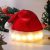Christmas Hat, Light up Santa Hat Plush Christmas LED Light-up Hat