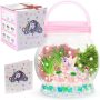 Light-Up Unicorn Terrarium Kit for Kids with LED Light