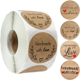 InfantLY Bright Vintage Kraft Paper Stickers