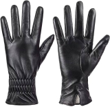 Womens Genuine Sheepskin Leather Gloves