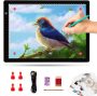 TOHETO A4 Ultra-thin Portable LED Light Box Tracer with 4 Magnets