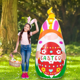 5Ft Easter Decorations Inflatables Outdoor-Gnome Tumbler Decor with Submersible RGB LED Light