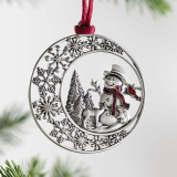 2022 Solid Pewter Christmas Tree Ornament
