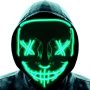 Halloween Glow Mask with 4 Light Modes