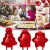 3pcs Christmas Trees Snowflake Gloves Molds