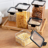 Airtight Food Storage Containers,Kitchen Sealed Jar With Lid Moisture-proof Fresh-keeping Box For Whole Grains,Stackable Food Containers Kitchen Cabinets Organize Pet Food Treats