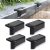 4Pcs Solar Deck Lights Outdoor, Solar Step Lights LED Waterproof Solar Fence Lights Stair Lights for Railing, Deck, Patio, Yard, Post and Driveway