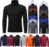 Men’s Casual Mock Turtleneck Slim Fit Basic Tops