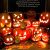 Halloween Pumpkins Decorations, Lantern Pumpkins Light up Pumpkins for Halloween Party, LED Light Plastic Lantern for Home, Porch, Halloween Decor Outdoor Indoor