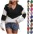 Women’s V Neck Long Sleeve Pullover Sweater