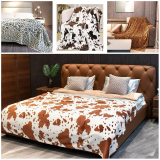 Cow Throw Blankets ￼