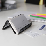  2 Pcs Metal Mesh Business Card Holder Phone Stand