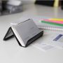  2 Pcs Metal Mesh Business Card Holder Phone Stand