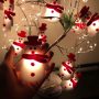 LED Snowman String Lights