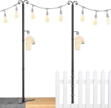 Kutuspon String Light Poles for Deck