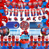 154Pcs Spidey Birthday Decorations