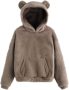 Women’s Fuzzy Fleece Hoodies Sweatshirts