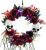 HOLLO STAR 15.3 Inch Halloween Wreath with 20 Led Lights and 3 AA Batteries