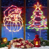 Quntis Christmas Window Lights 2 Pack