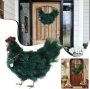 2022 Xmas Rooster Chicken Wreath