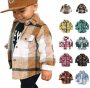 Boys Winter Coats Baby Flannel Plaid Jackets
