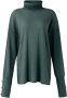 Women’s Turtleneck Top Loose Pullover Button