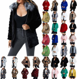 Women’s Winter Plush Coat Long Sleeve Zip Up