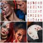 30 Sheets Halloween Temporary TattoosZombie Tattoos 