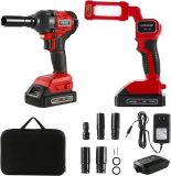 MANUSAGE Cordless Impact Wrench& Work light Kit