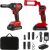 MANUSAGE Cordless Impact Wrench& Work light Kit