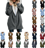 Women’s Plus Size Double Sided Fleece Hooded