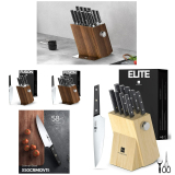 iPUREHOME Kitchen Knife Set with Sharpener13 PCS OPTION