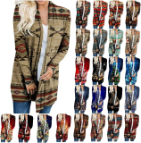 Women Open Front Cardigan Long Sleeve