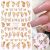 3 Sheets Holographic 3D Butterfly Nail Art DIY Stickers