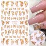 3 Sheets Holographic 3D Butterfly Nail Art DIY Stickers