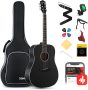 Donner Black Acoustic Guitar