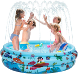 Kiddie Pool Inflatable Kids Sprinkler