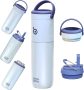 Insulated Water Bottle for Sports with Straw