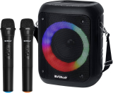 Risebass Portable Karaoke Machine with 2 Wireless Microphones
