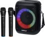 Risebass Portable Karaoke Machine with 2 Wireless Microphones